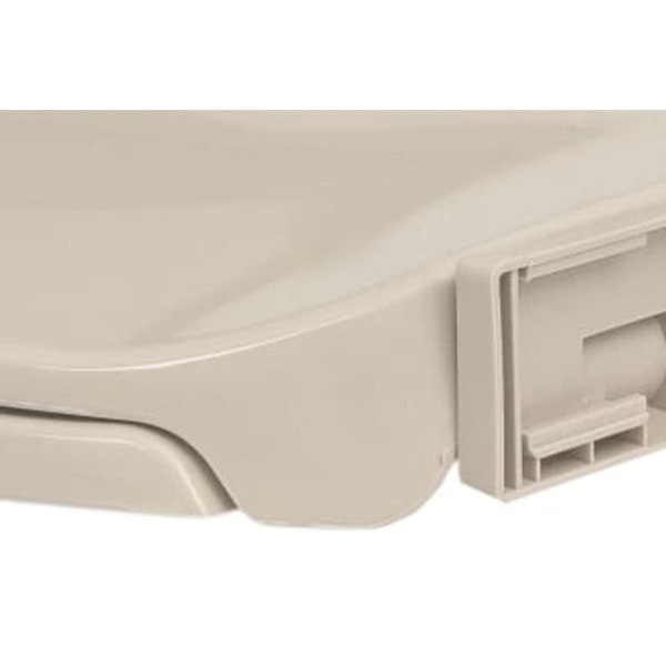 vidaXL Toalettsits mjuk stängning aprikos oval Beige