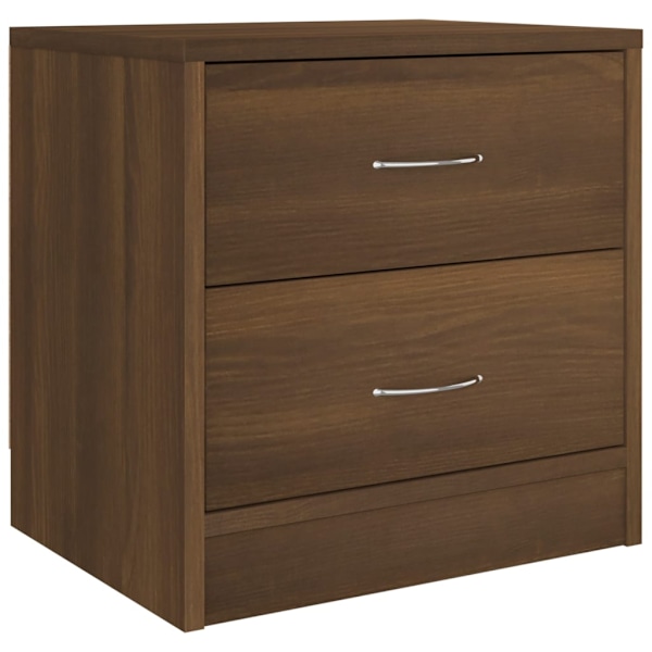 vidaXL Sängbord brun ek 40x30x40 cm konstruerat trä Brun
