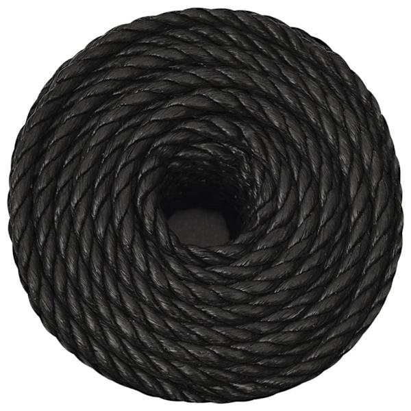 vidaXL Rep svart 12 mm 500 m polypropen