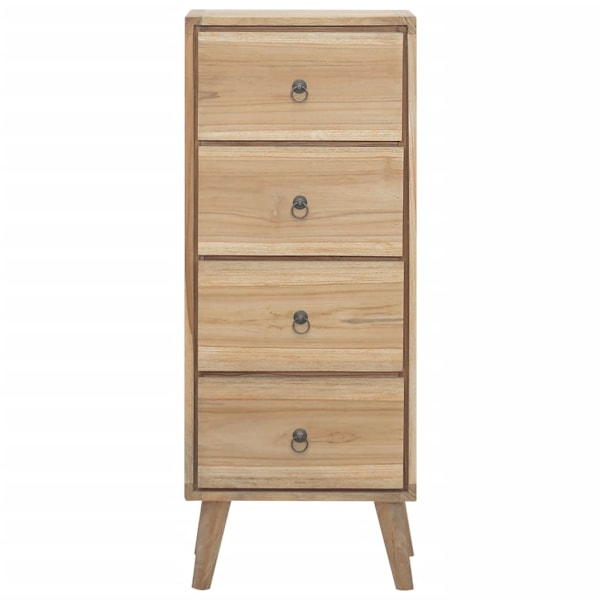 vidaXL Byrå 40x30x100 cm massiv teak Brun
