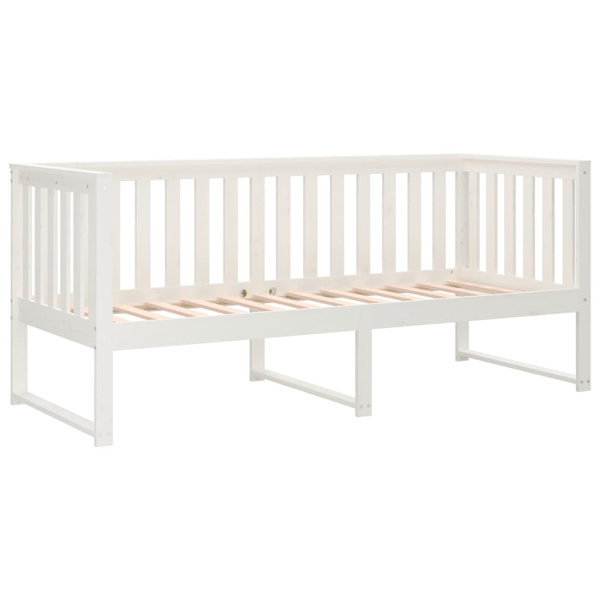 vidaXL Dagbädd vit 75x190 cm massivt furu Vit