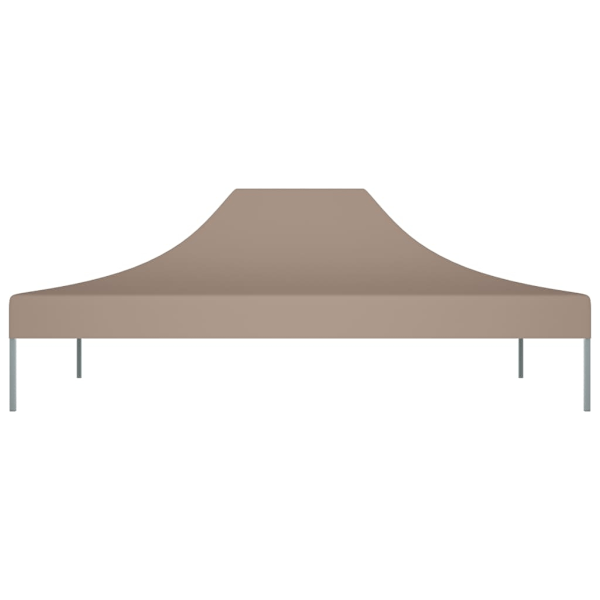 vidaXL Tak till partytält 4,5x3 m taupe 270 g/m² Taupe