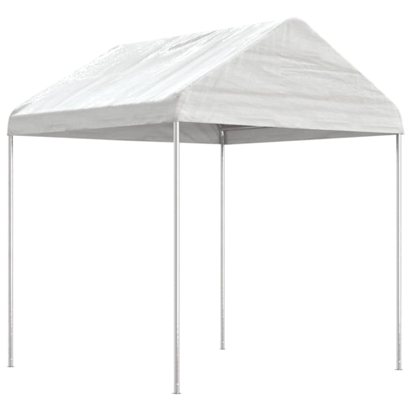 vidaXL Paviljong med tak vit 6,69x2,28x2,69 m polyeten Vit