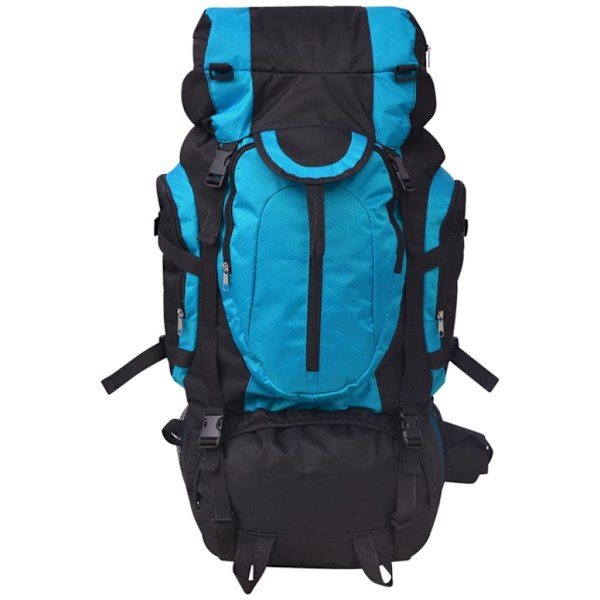vidaXL Vandringsryggsäck XXL 75 l svart och blå multifärg