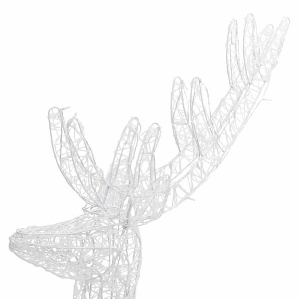 vidaXL Julren 2 st akryl 250 LED 180 cm varmvit Varmvit