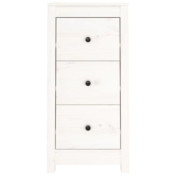 vidaXL Skänk vit 40x35x80 cm massiv furu Vit