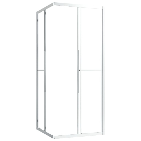 vidaXL Duschvägg ESG 80x80x180 cm Silver
