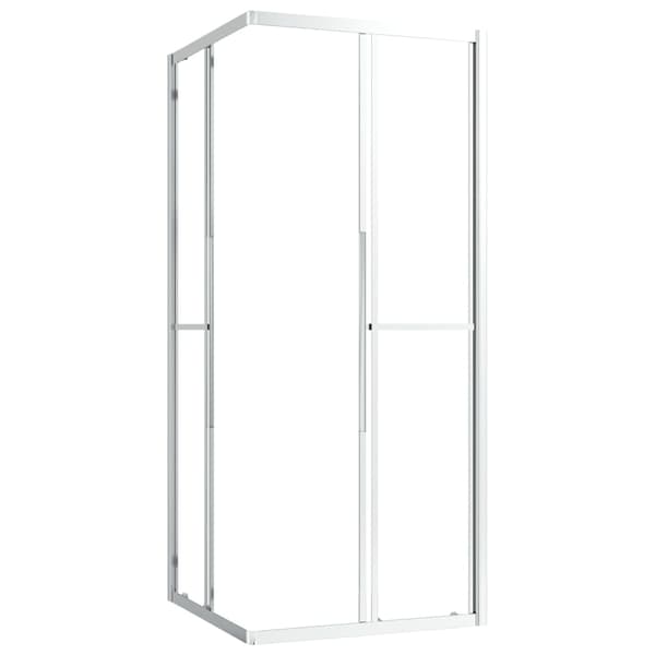 vidaXL Duschvägg ESG 80x80x180 cm Transparent