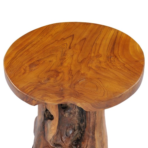 vidaXL Soffbord 40x40 cm massiv teak Brun