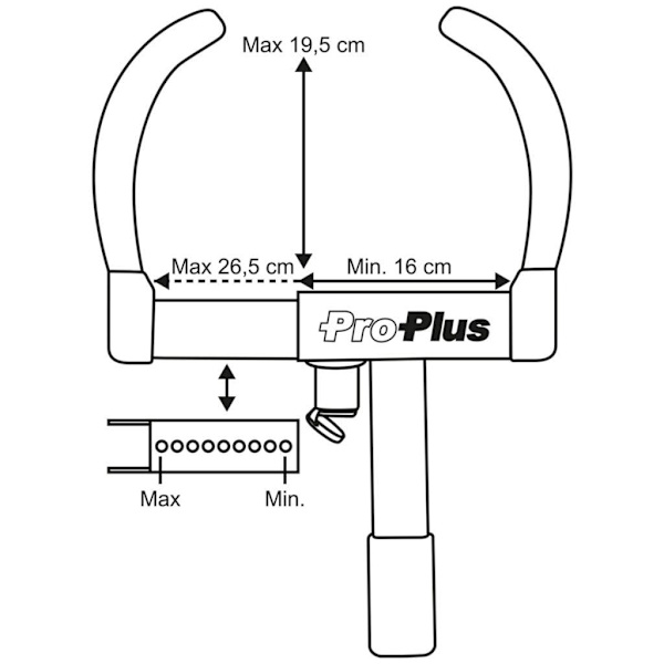 ProPlus Universal hjulklämma 341341