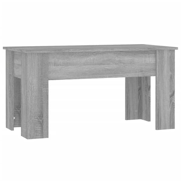 vidaXL Soffbord grå sonoma 101x49x52 cm konstruerat trä Grå