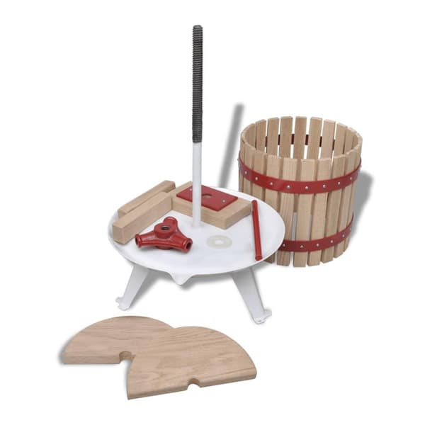 vidaXL Frukt- och vinpress 6 L