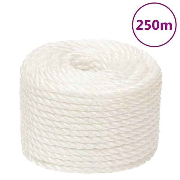 vidaXL Rep vit 10 mm 250 m polypropylen Vit