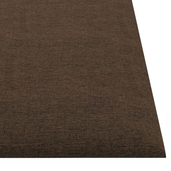 vidaXL Väggpaneler 12 st Brun 30x30 cm tyg 1,08 m² Brun