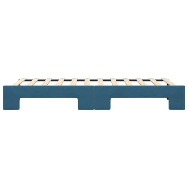 vidaXL Dagbädd utdragbar blå 80x200 cm sammet Blå