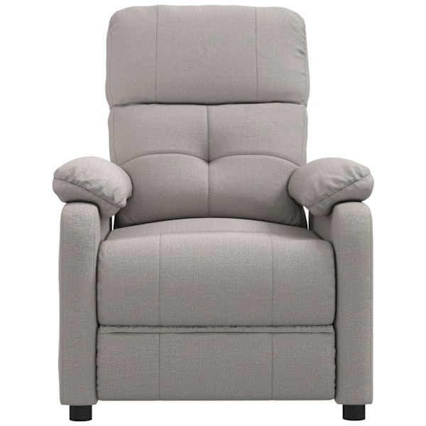 vidaXL Massagefåtölj taupe tyg Taupe