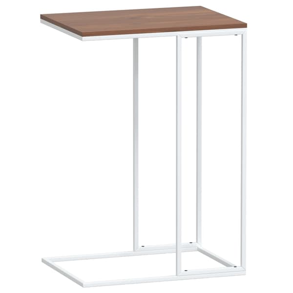 vidaXL Sidobord vit 40x30x59 cm konstruerat trä Vit