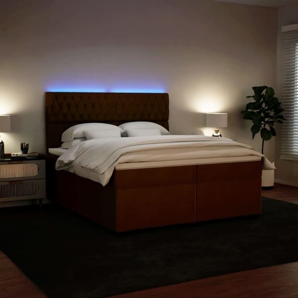 vidaXL Ramsäng med madrass rosa 200x200 cm sammet Rosa