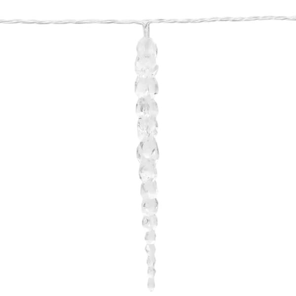 vidaXL Julbelysning 200 LEDs kallvit 20 m akryl PVC Cold white