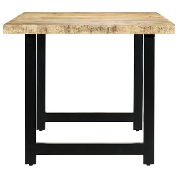vidaXL Matbord 180x90x76 cm massivt mangoträ Brun