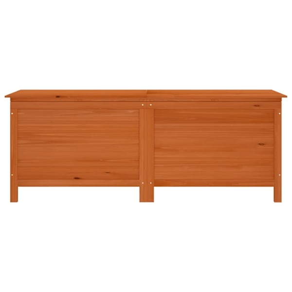 vidaXL Dynbox brun 150x50x56,5 cm massivt granträ Brun