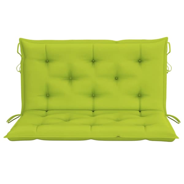 vidaXL 2-sits hammock med palmblad och dynor bambu 202 cm Grön