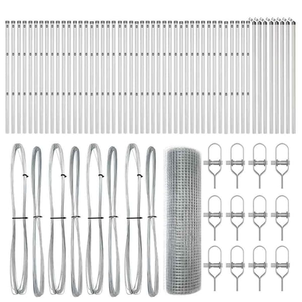 vidaXL Svetsat trådgaller markfäste 100 x 0,6 m Galvaniserat stål Mesh Silver