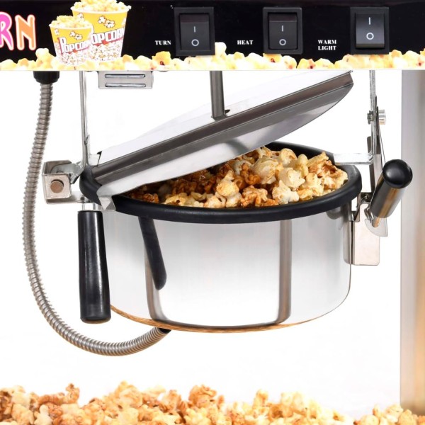 vidaXL Popcornmaskin med teflonbeläggning 1400 W Röd
