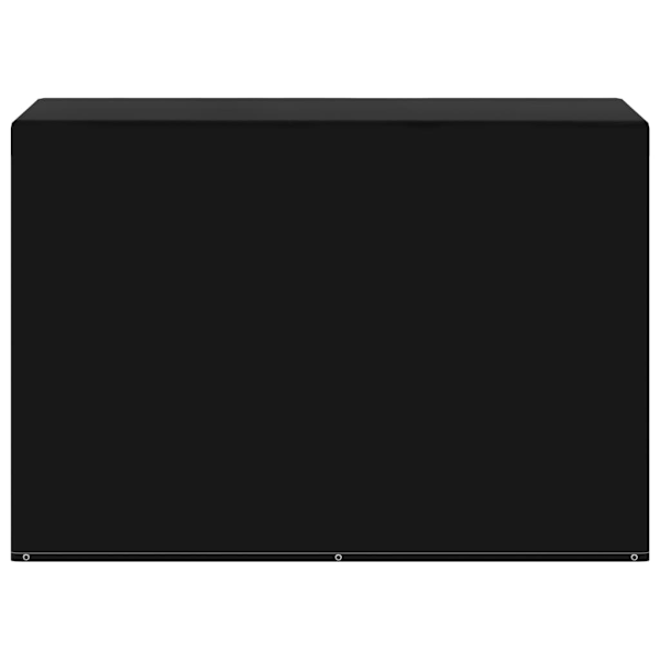 vidaXL Överdrag för trädgårdsmöbler/gasolgrill 6 öljetter 180x80x125cm Svart