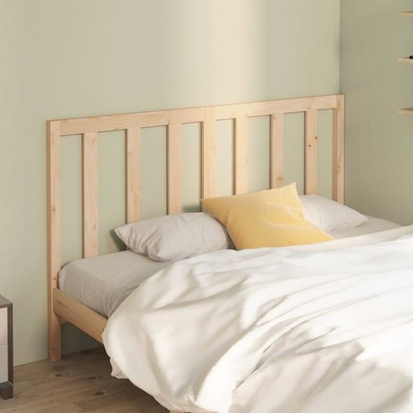 vidaXL Sänggavel 156x4x100 cm massiv furu Brun
