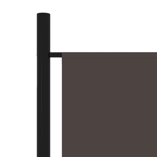 vidaXL Rumsavdelare 3 paneler brun 150x180 cm Brun