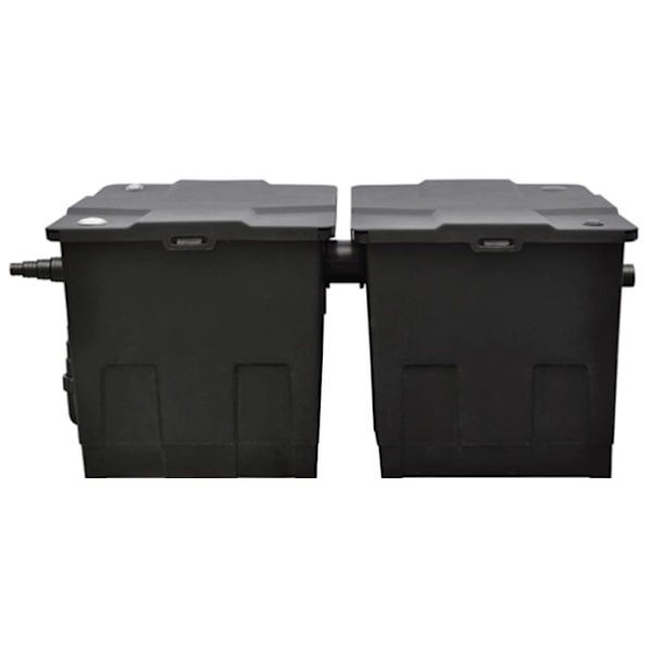vidaXL Dammfilter 12 000 l/h biologiskt Svart