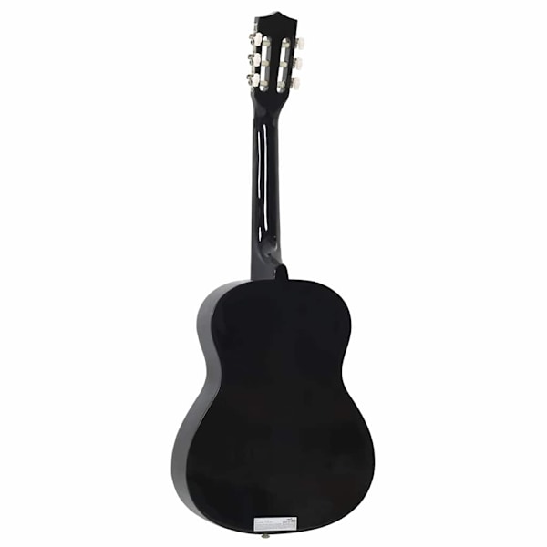 vidaXL Gitarr för nybörjare 8 delar klassisk svart 3/4 36" Svart