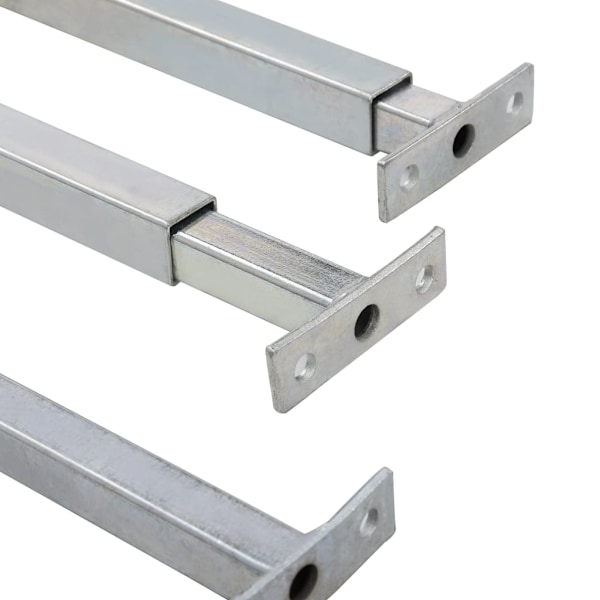 vidaXL Justerbara inkrypningsskydd för fönster 3 st 710-1200 mm Silver