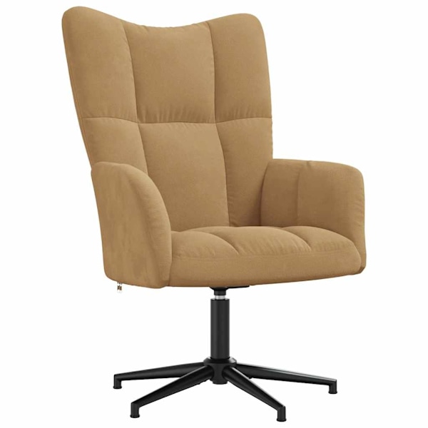 vidaXL Vilstol brun sammet Brun