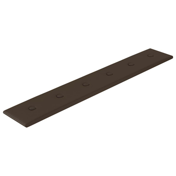 vidaXL Väggpaneler 12 st brun 90x15 cm konstläder 1,62 m² Brun