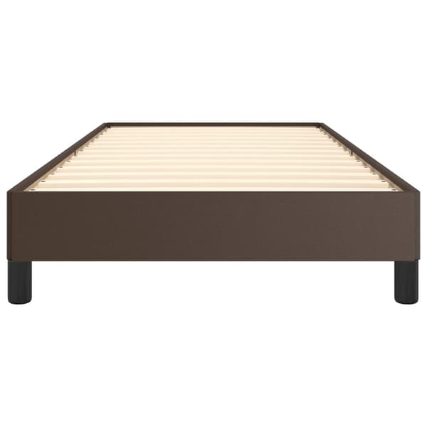 vidaXL Sängram brun 90x190 cm konstläder Brun