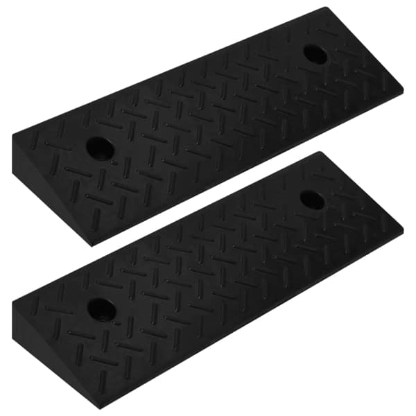 vidaXL Trottoarramper 2 st 50x17,5x5 cm gummi