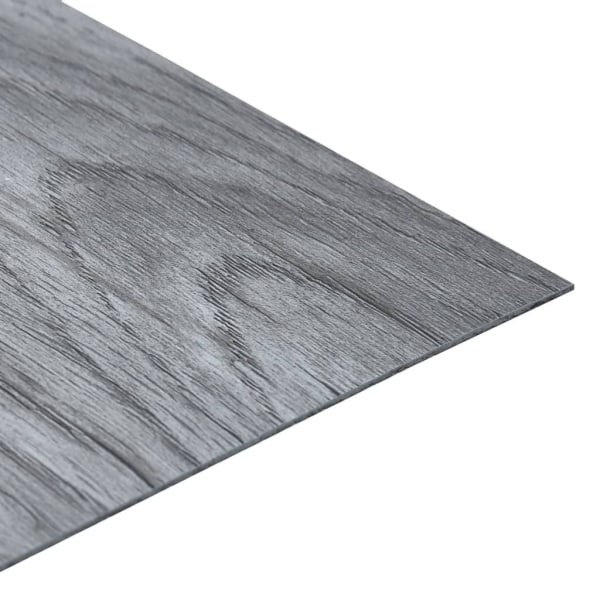 vidaXL Självhäftande golvplankor 5,11 m² PVC ljusgrå grå