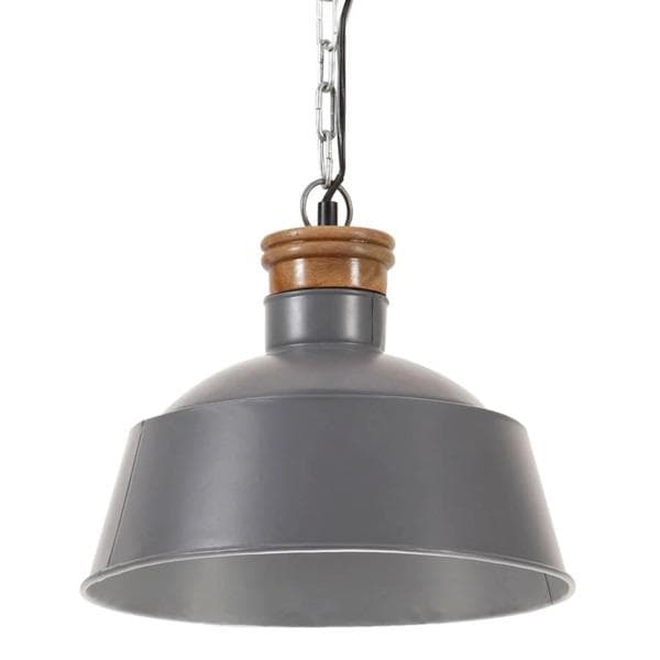 vidaXL Hänglampa industriell 32 cm grå E27 grå