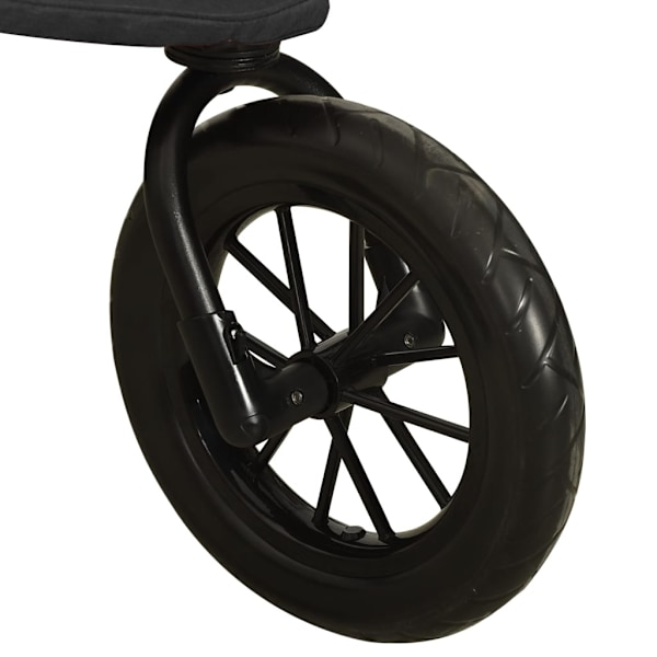 vidaXL Barnvagn antracit stål Antracit