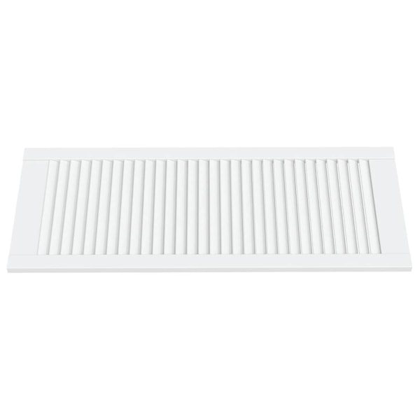 vidaXL Skåpluckor lamelldesign 4 st vit 99,3x39,4 cm massiv furu Vit