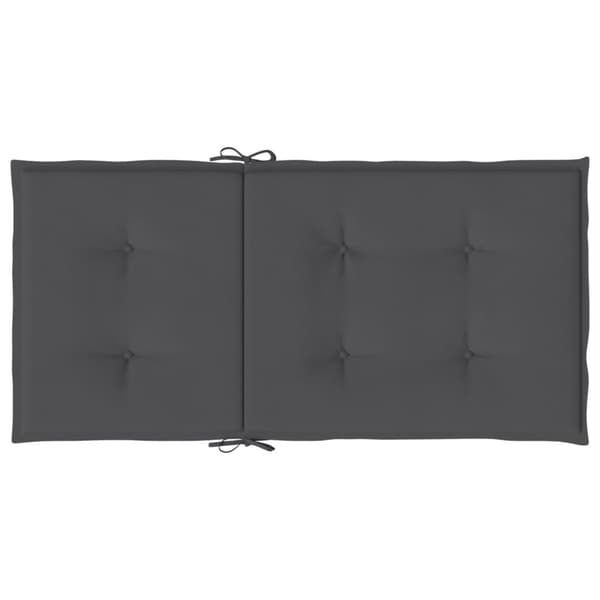 vidaXL Trädgårdsstolsdynor Antracit 100 x 50 x 3 cm Antracit