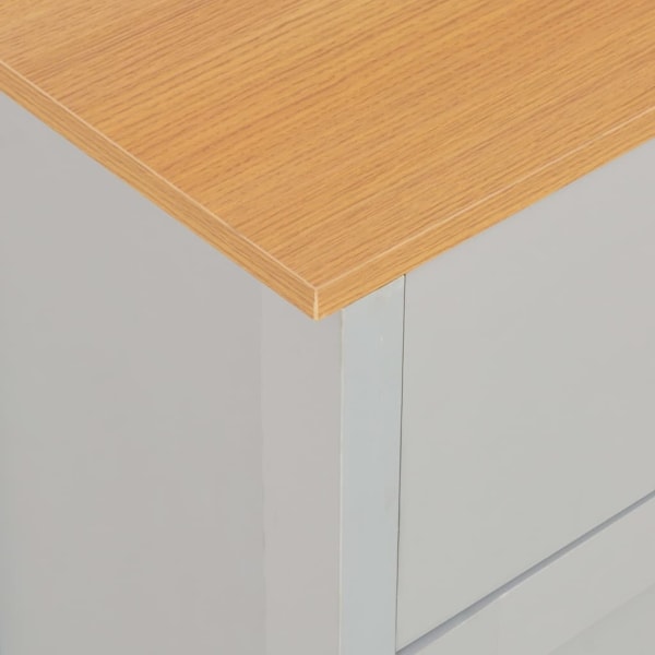 vidaXL Skänk grå 112x35x81 cm grå