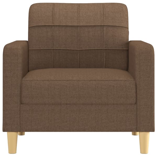 vidaXL Fåtölj brun 60 cm tyg Brun