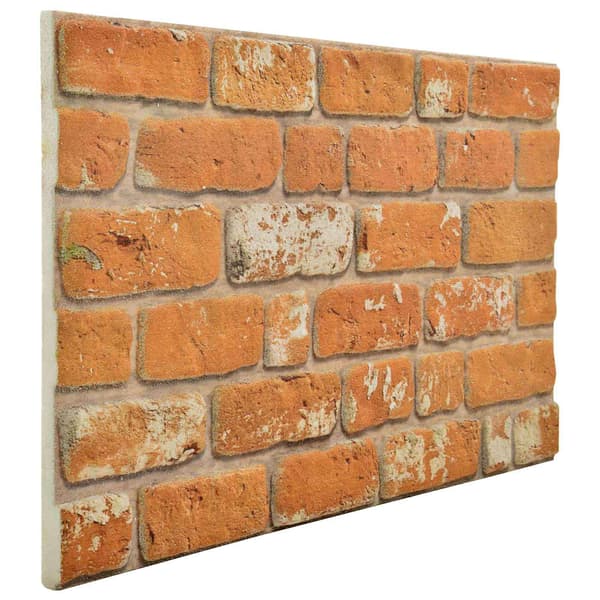 vidaXL Väggpaneler 10 st 100 x 50 cm Tegel EPS Skum Brun