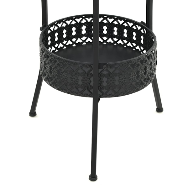 vidaXL Bistrobord svart 40x70 cm metall Svart