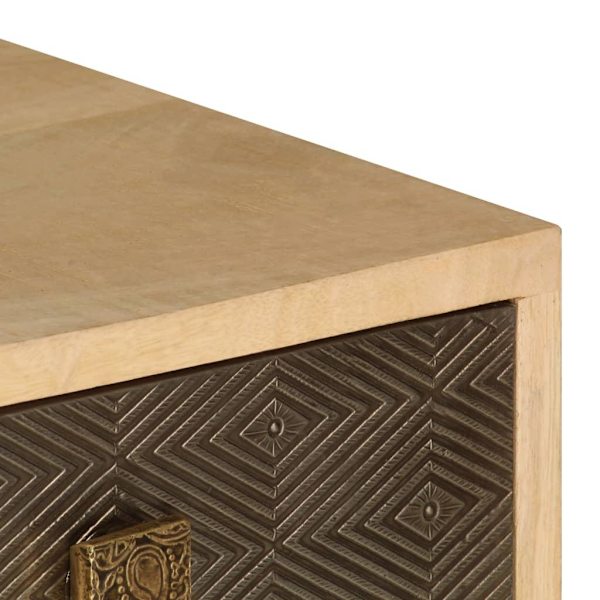 vidaXL TV-bänk 120x30x40 cm massivt mangoträ Brun
