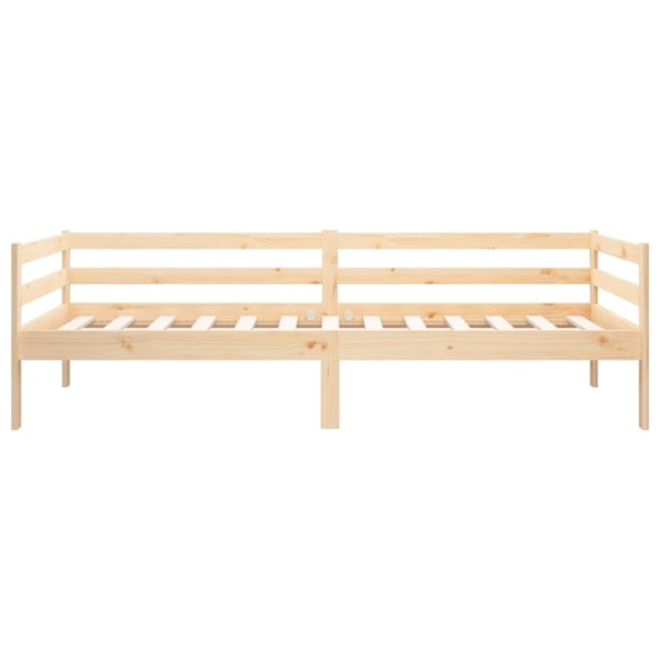 vidaXL Dagbädd 80x200 cm massiv furu Brun