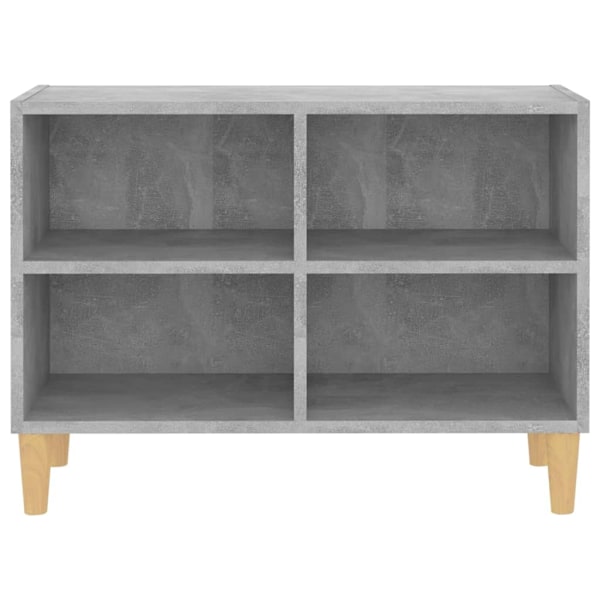 vidaXL TV-bänk med massiva ben grå 69,5x30x50 cm grå